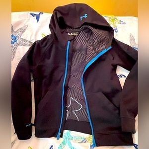 Under Armour Black Boys Medium HSTORM2 Raincoat with Hood
